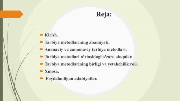 Tarbiya metodlarining o'zaro aloqadorligi va birligi - Image 2