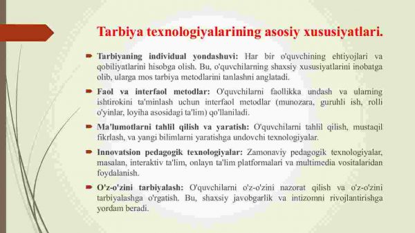 Tarbiya texnologiyalari - Image 4