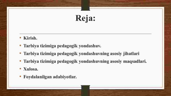 Tarbiya tizimiga pedagogik yondashuv - Image 2