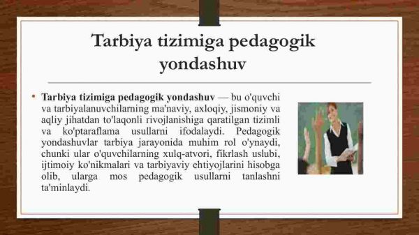 Tarbiya tizimiga pedagogik yondashuv - Image 4