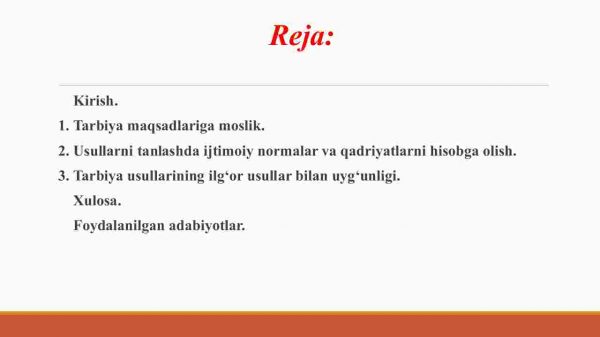 Tarbiya usullarini tanlashga qo‘yiladigan talablar - Image 2