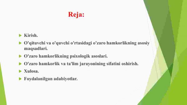 Tarbiyachi o’qituvchi va o’quvchilarning o’zaro hamkorligi - Image 2