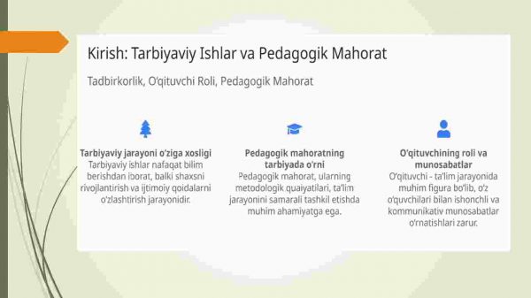 Tarbiyaviy ishlarni amalga oshirishda pedagogik mahoratning o‘rni - Image 3