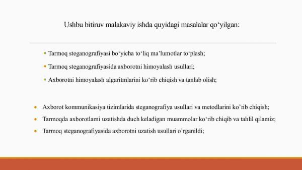 Tarmoq steganografiyasida axborotni himoyalash algaritmlarini takomillashtirish - Image 2