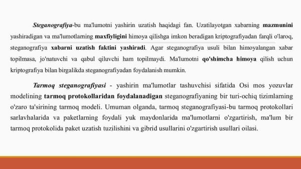 Tarmoq steganografiyasida axborotni himoyalash algaritmlarini takomillashtirish - Image 4