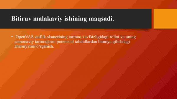 Tarmoq xavfsizligini ta'minlashda OpenVAS zaiflik skanerining o'rni - Image 4