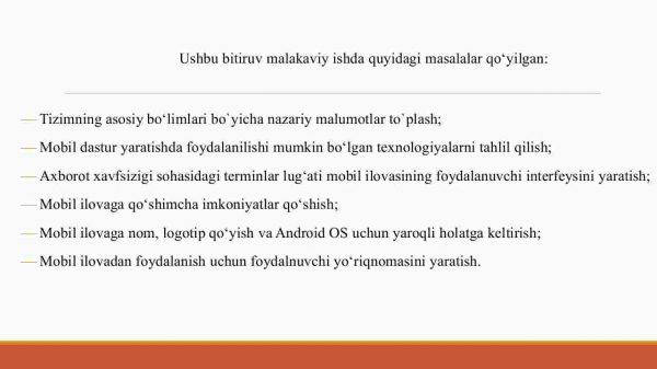 Axborot xavfsizligi soxasidagi terminlar lug'ati mobil ilovasini ishlab chiqish - Image 4