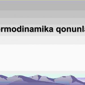 Termodinamika qonunlari