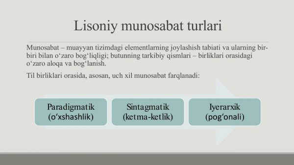Til birliklari o‘rtasidagi lisoniy munosabatlar​ - Image 3