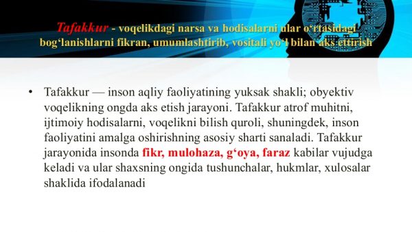 Til va tafakkur, lison va nutq munosabati - Image 4