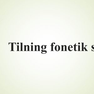Tilning fonetik sathi