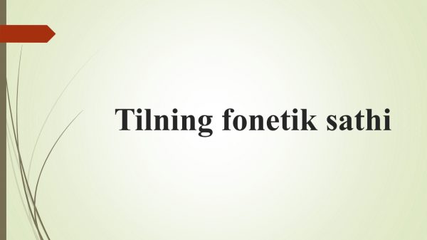 Tilning fonetik sathi