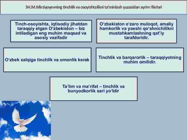 Tinchlik va osoyishtalik - farovon hayotimiz asosi - Image 3