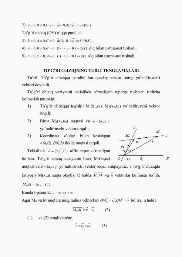 To'g'ri chiziq. To'g'ri chiziqning umumiy tеnglаmаsi - Image 3