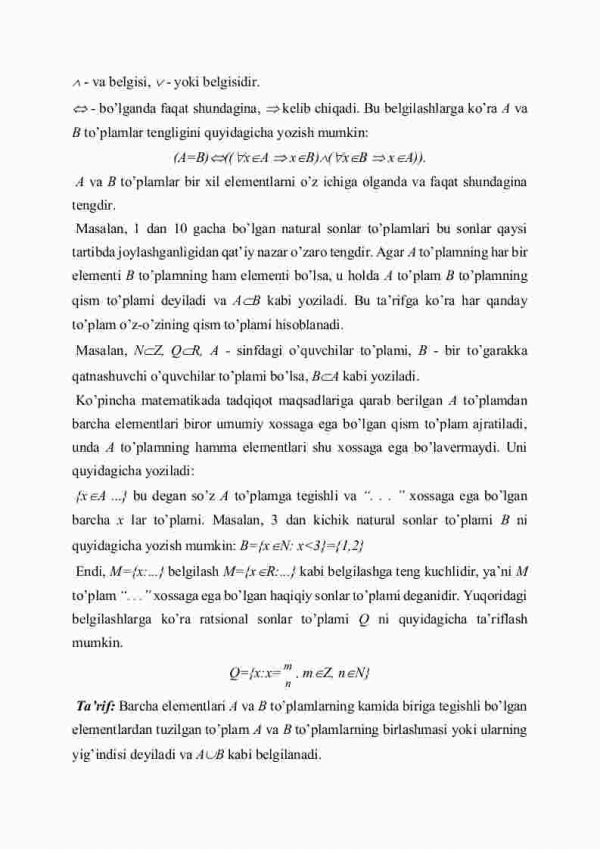 To'plаm vа ulаr ustidа аmаllаr - Image 3