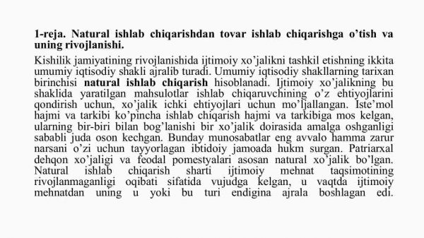 Tovar - pul munosabatlari rivojlanishi bozor iqtisodiyoti shakllanishi va amal qilishining asosidir - Image 3