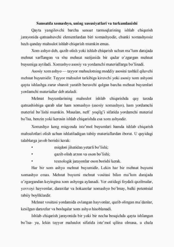 O'zbekiston sanoatining xomashyo manbai va uni joylashtirish - Image 2