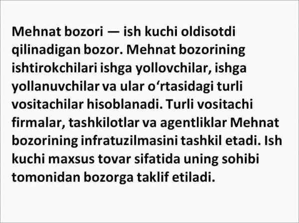 O'zbekiston Respublikasida mehnat bozorining shakllanishi va ishsizlikning o'ziga xos xususiyatlari - Image 2