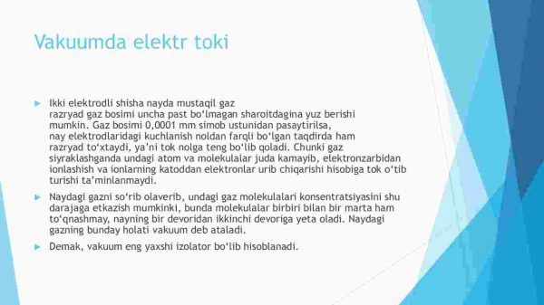 Vakuumda elektr toki.Metallardan elektron chiqish ishi - Image 3