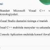 Visual C++ muhitida dasturlash. Visual C++ muhitida mеnyular va uskunalar panеli - Image 2