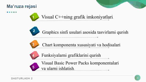 Vizual C++ ning grafik imkoniyatlari - Image 2