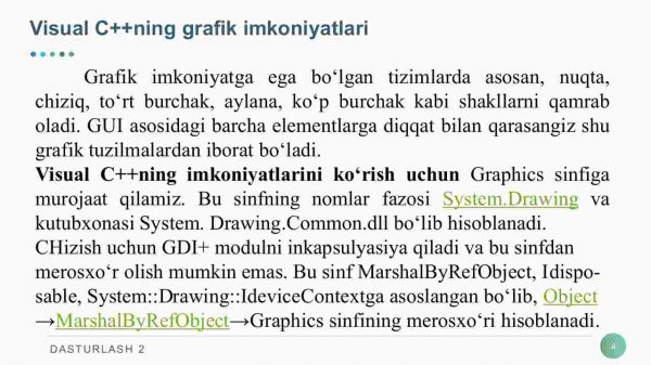 Vizual C++ ning grafik imkoniyatlari - Image 4