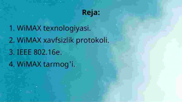 WiMAX texnologiyasida foydalanilgan xavfsizlik protokoli - Image 2