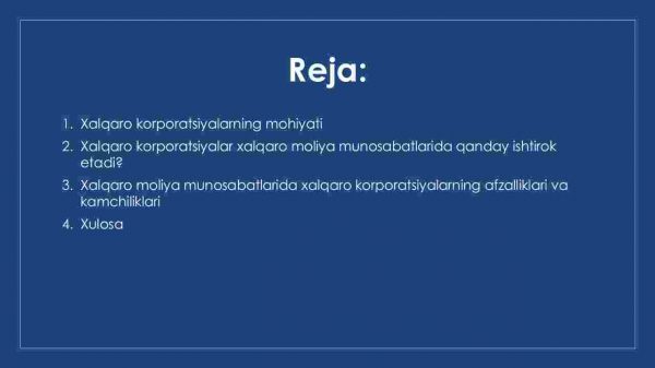 Xalqaro korporatsiyalar xalqaro moliya munosabatlari subyekti sifatida - Image 2