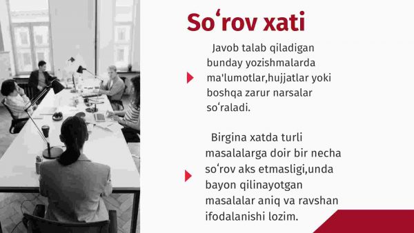 Xizmat​ yozishmalari - Image 4