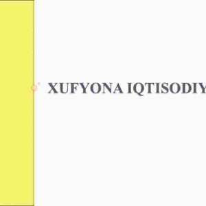 Xufyona iqtisodiyot
