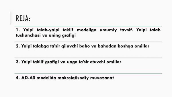 Yalpi talab – yalpi taklif modeli - Image 2