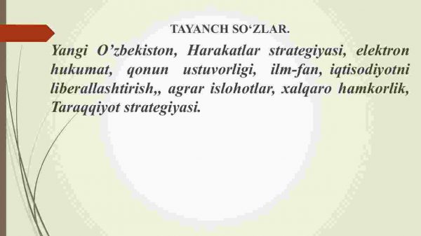 Yangi O'zbekistonda amalga oshirilayotgan islohotlar - Image 2