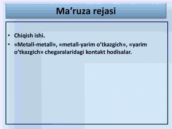 Yarimo'tkazgichli metal chegarasida kontakt hodisalar - Image 2
