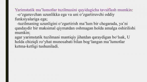 Yarimstatik ma'lumotlar tuzilmasi - Image 2