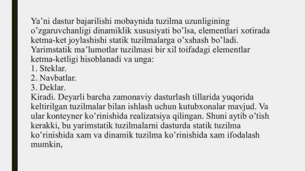 Yarimstatik ma'lumotlar tuzilmasi - Image 4