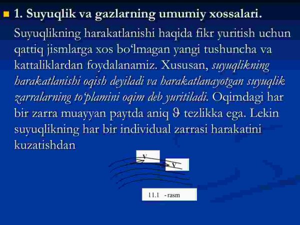 Yaxlit muhit mexanikasi elementlari. Suyuqlik va gazlardagi harakat - Image 4