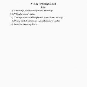 Yerning va oyning harakati