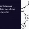 Yo’naltirilgan va yo’naltirilmagan binar daraxtlar