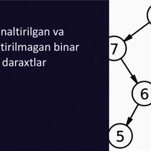 Yo’naltirilgan va yo’naltirilmagan binar daraxtlar