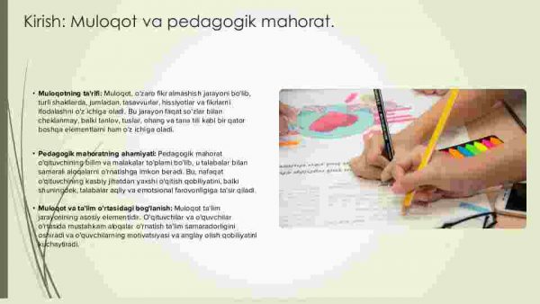 Yosh o‘qituvchining pedagogik mahoratini takomillashtirishda muloqotning ahamiyati - Image 3
