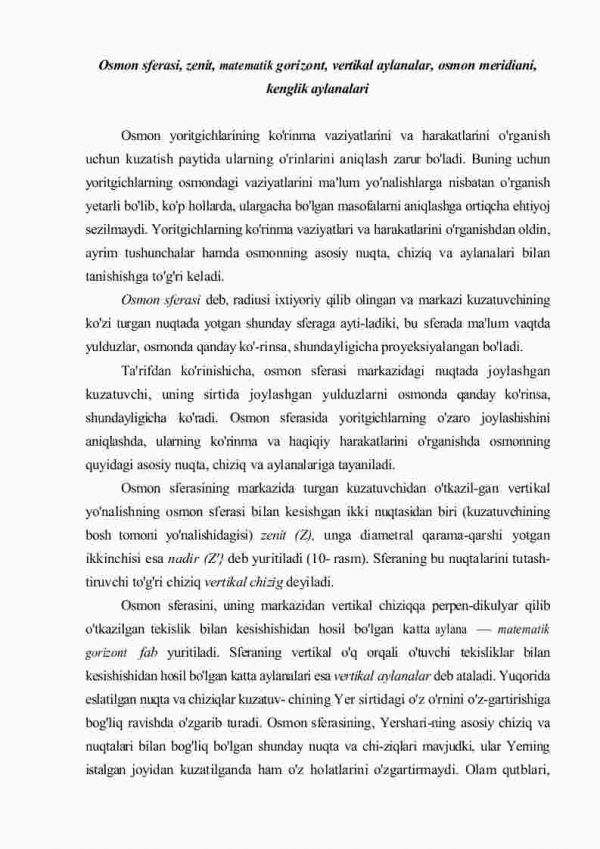 Yulduzlar osmoni va uning sutkalik ko'rinma aylanishi, yulduz turkumlari - Image 2