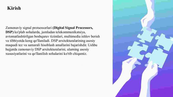 Zamonaviy signal protsessorlari arxitekturalarini o‘rganish - Image 3