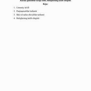 Kurak qanotlilar kеnja sinfi, baliqlarning kеlib chiqishi