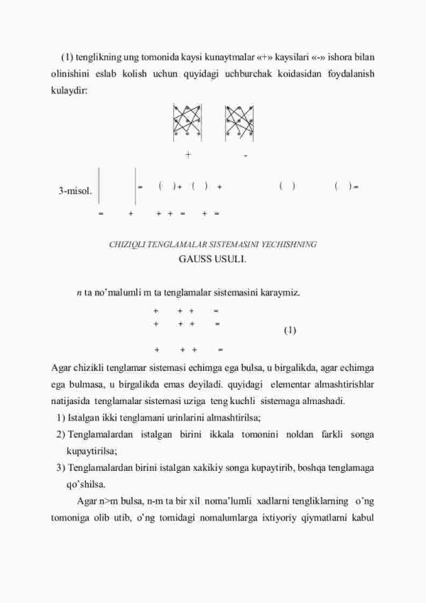 Ikkinchi vа uchinchi tаrtibli dеtеrmеnаntlаr vа ulаrning хоssаlаri - Image 3