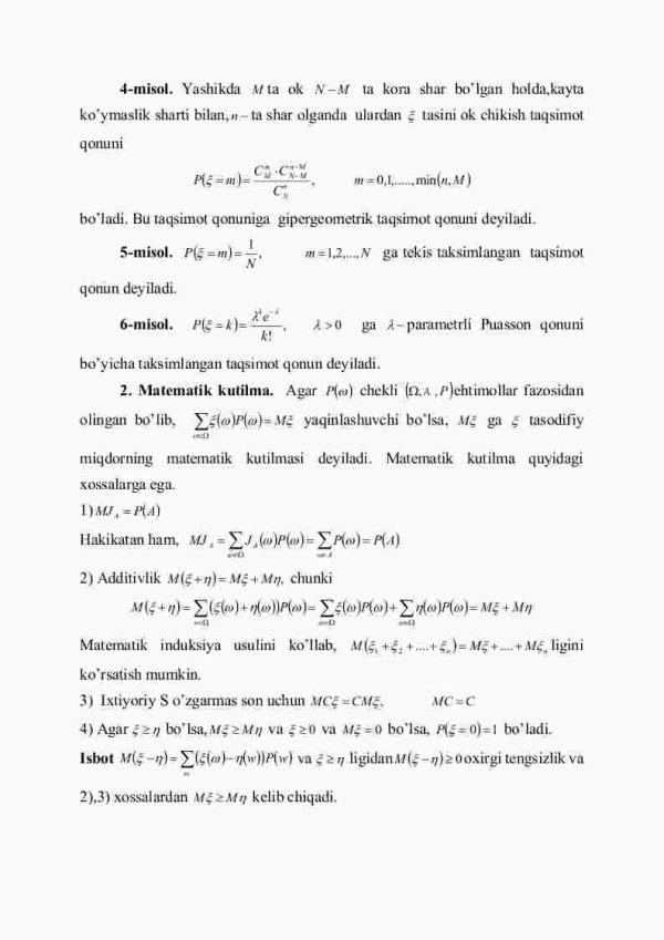 Tаsоdifiy miqdоrlаr - Image 4