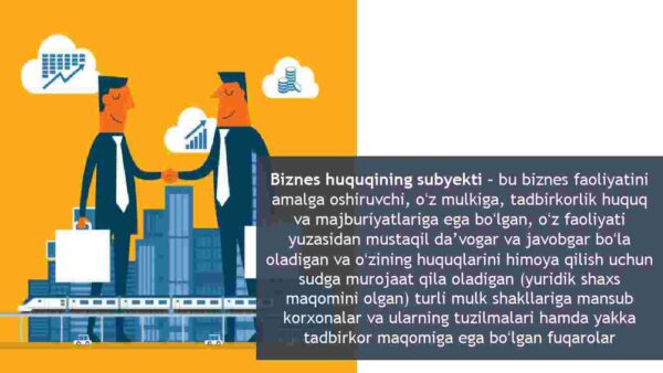 Biznes huquqi subyektlari faoliyatini tashkil etish va tugatish tartibi - Image 4