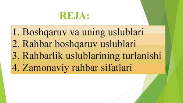 Boshqaruv faoliyati elementlari va ulardan boshqaruv jarayonida samarali foydalanish - Image 2