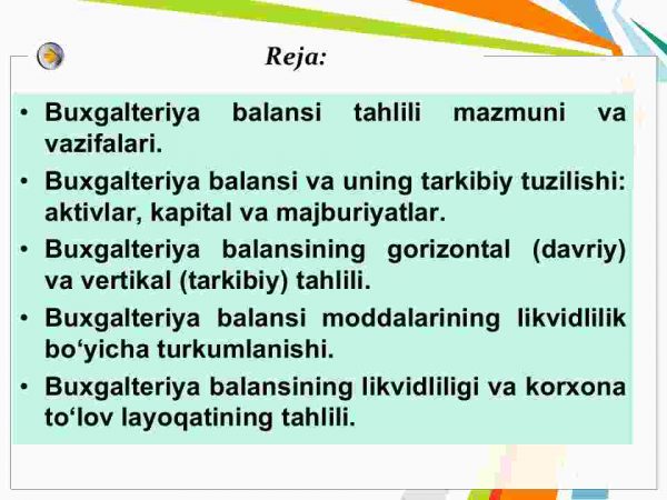 Buxgalteriya balansi tahlili - Image 2