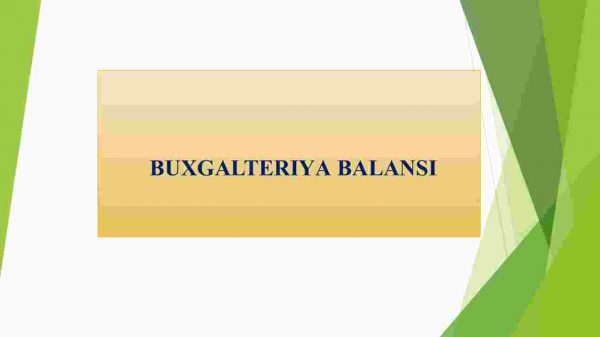 Buxgalteriya balansi