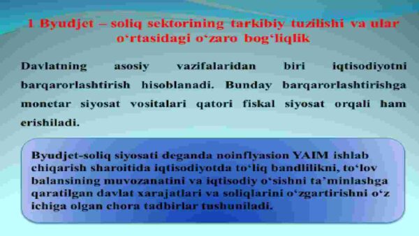Davlat byudjeti, soliqlar va davlat qarzi - Image 3